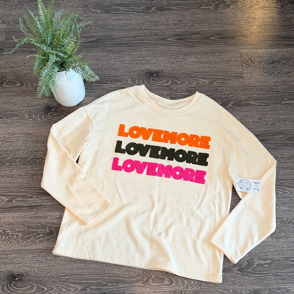 NWT Multicolor Lovemore Long Sleeve Tee
